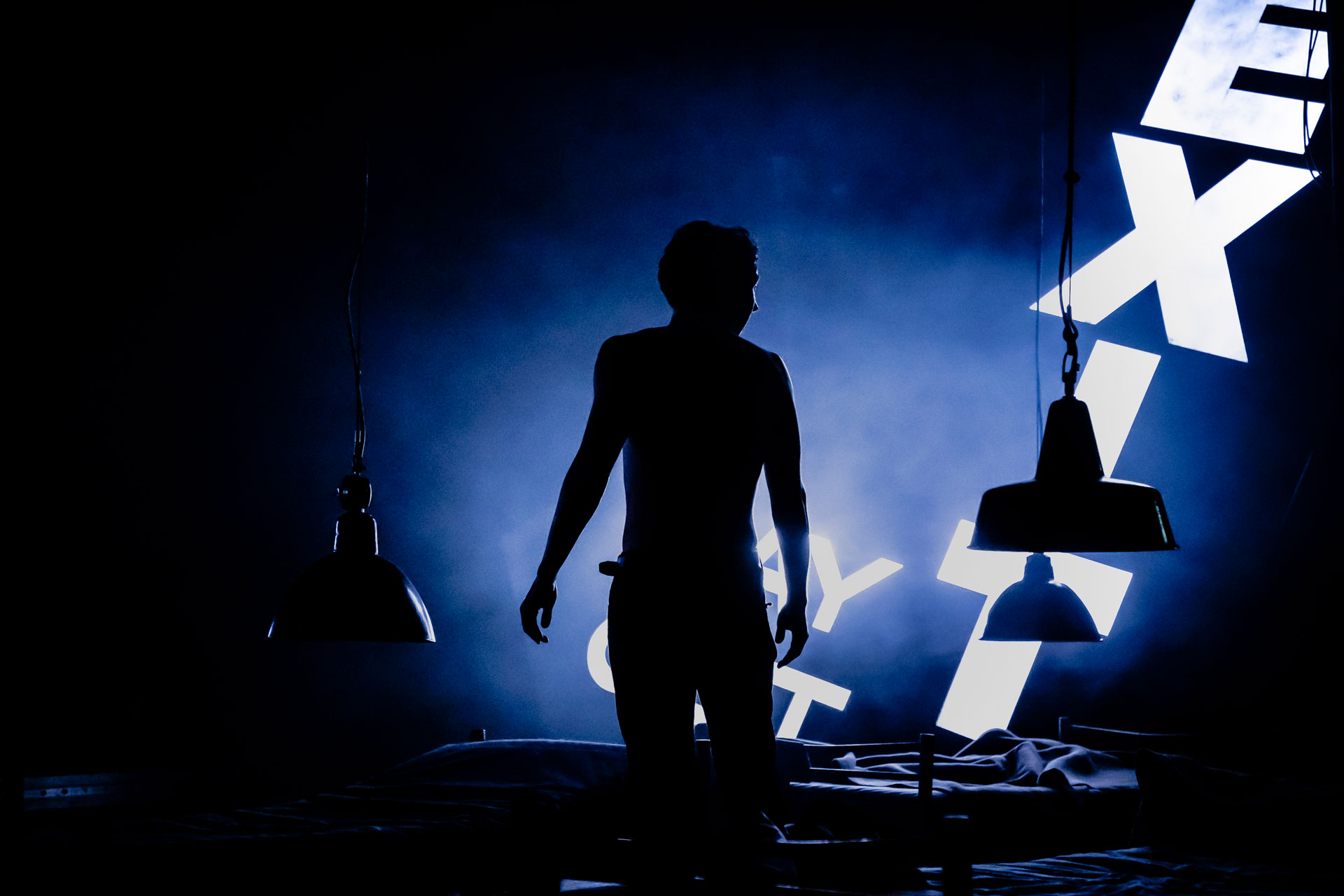 Theaterfotografie, Schauspiel, Auf der Flucht, Staatstheater Meiningen, Foto Jochen Quast